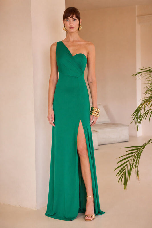 ASYMMETRIC DRESS Unique VERDE