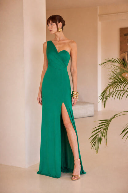 ASYMMETRIC DRESS Unique VERDE