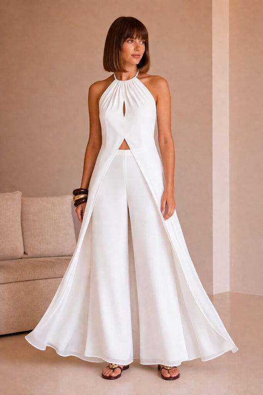 LONG SHIRTWAIST DRESS Unique BLANCO