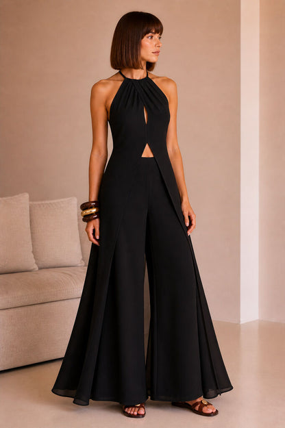LONG SHIRTWAIST DRESS Unique NEGRO