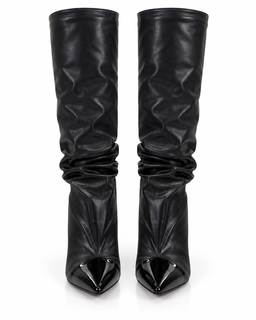 Over the Knee Boot Nappa BLACK