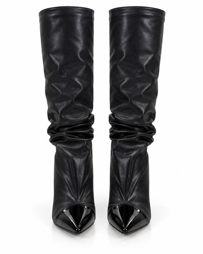 Over the Knee Boot Nappa BLACK