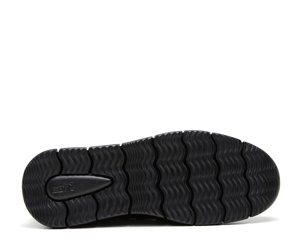 Black Leather Loafer with Cushioned Sole