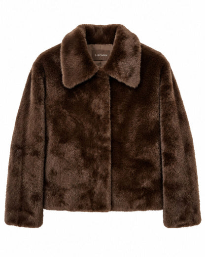 Jacket Faux Fur MARRON