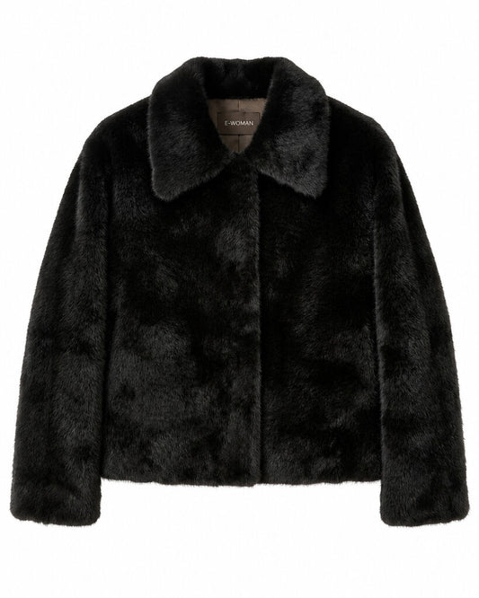 Jacket Faux Fur NERO