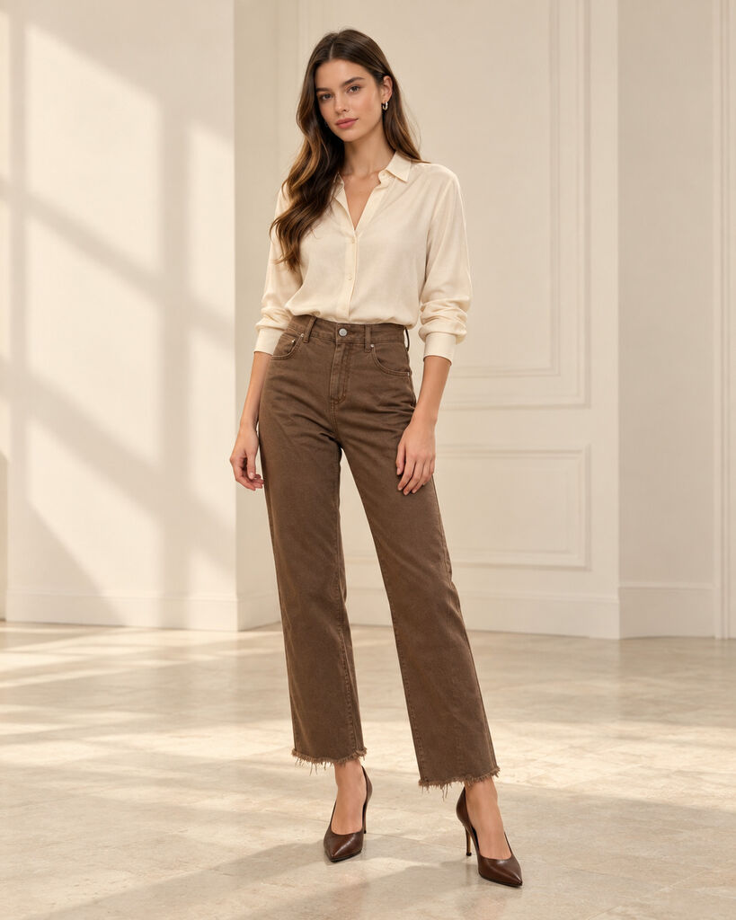 Jeans - MARRONE