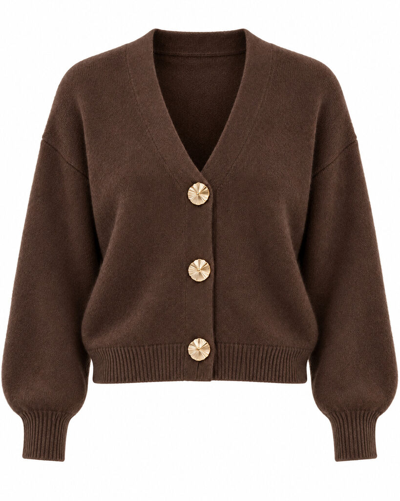 Cardigan - COFFEE