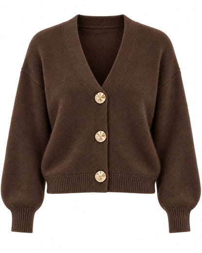 Cardigan - COFFEE