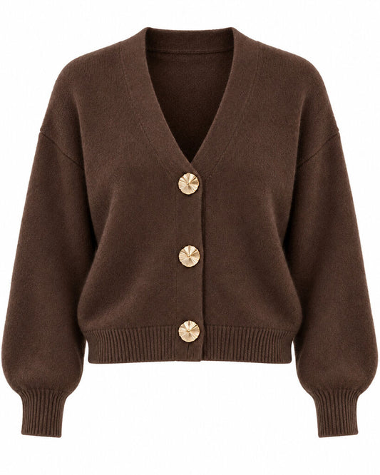 Cardigan - COFFEE