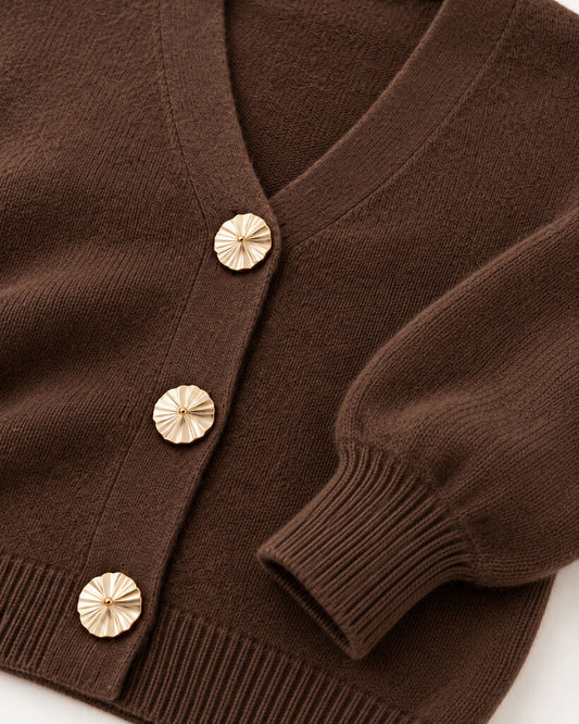 Cardigan - COFFEE