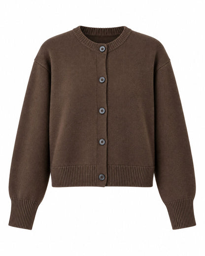 Cardigan - COFFEE