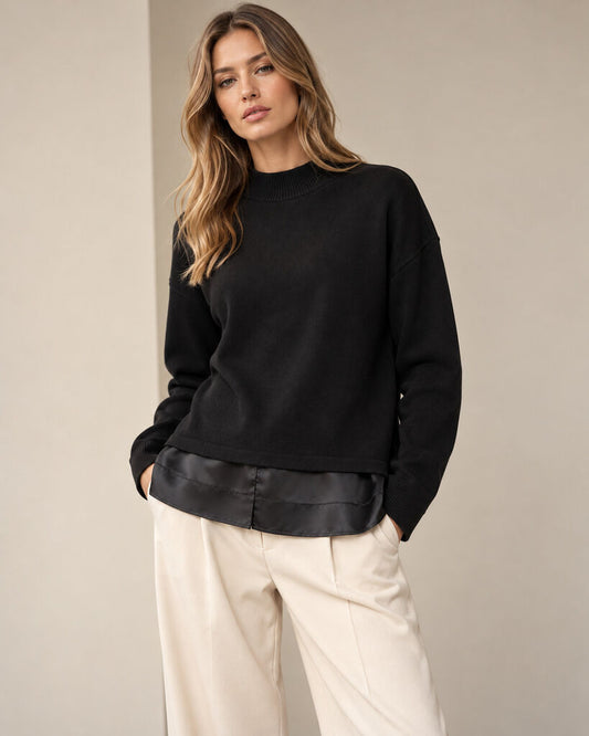 Top Long Sleeves - BLACK