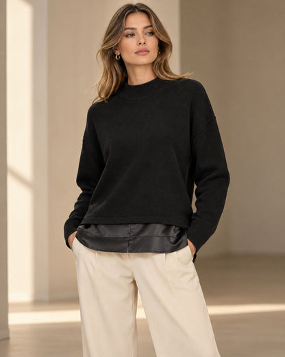 Top Long Sleeves - BLACK