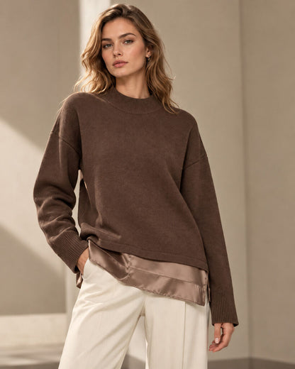 Top Long Sleeves - COFFEE