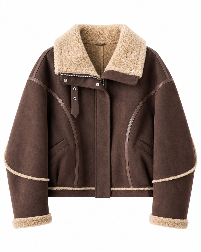 Jacket - MARRON/BEIGE