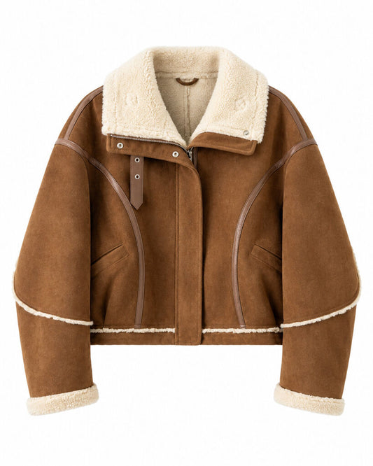 Jacket - MARRON/IVORY