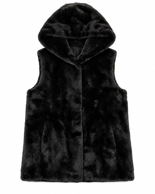 Vest Faux Fur NERO