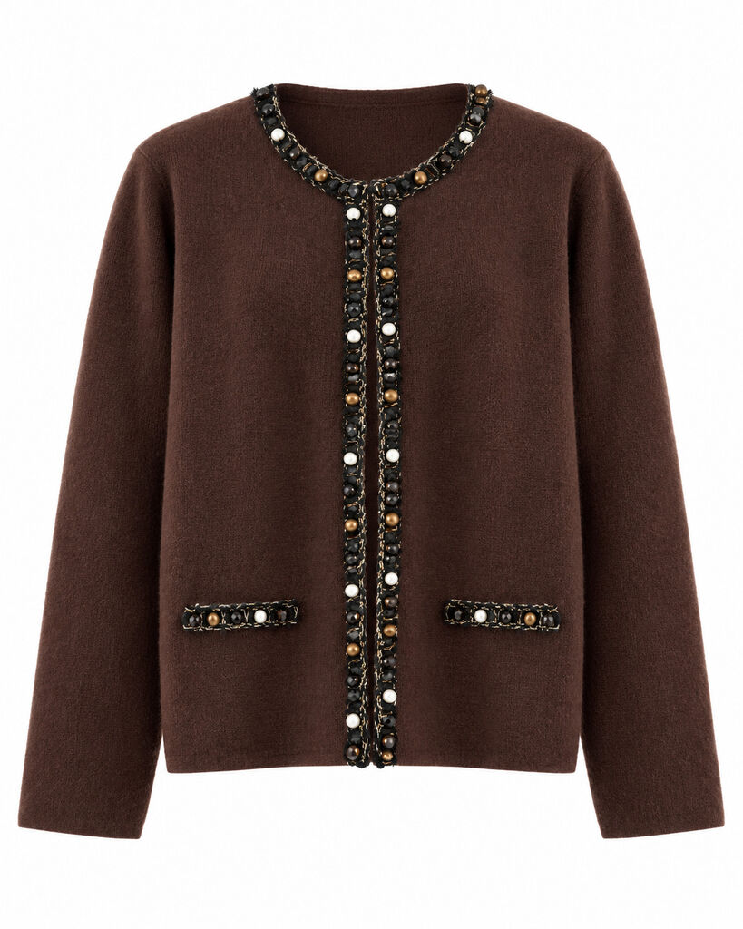 Cardigan - COFFEE