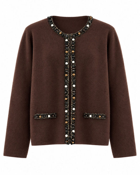 Cardigan - COFFEE