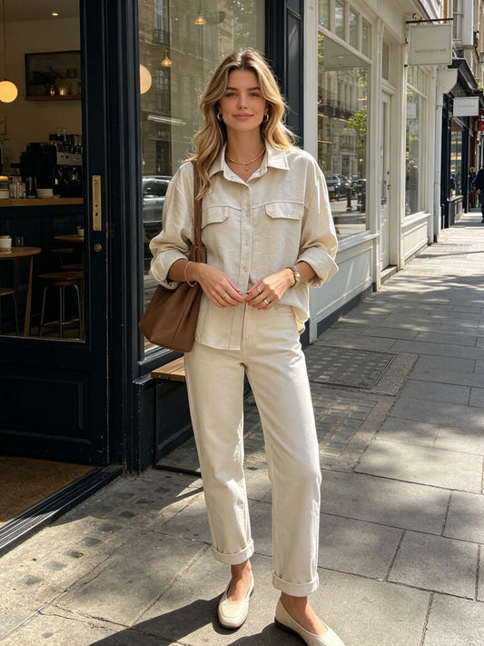 Shirt - BEIGE