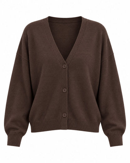 Cardigan - COFFEE