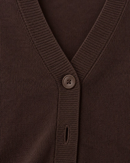 Cardigan - COFFEE