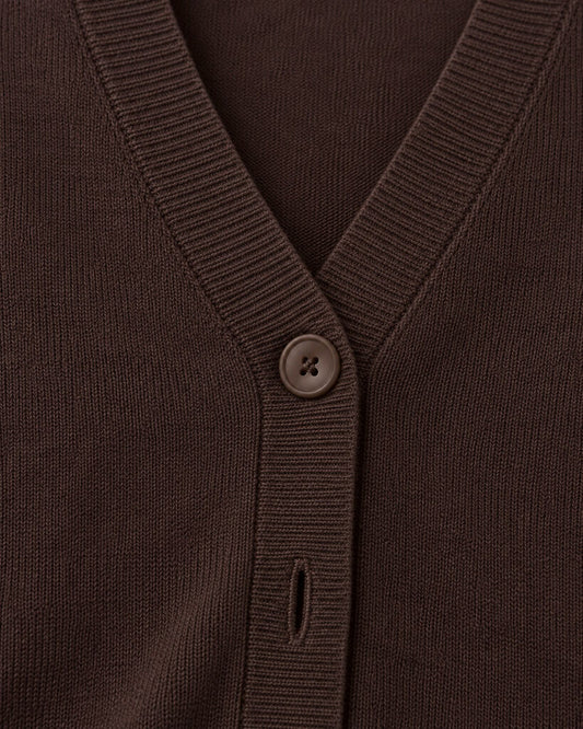 Cardigan - COFFEE