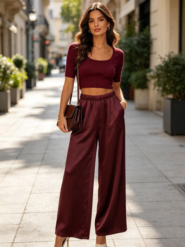 Pantalon - BORDO