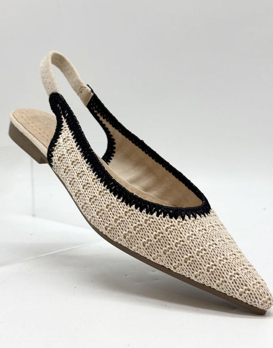 Flat Shoe Tessuto BEIGE
