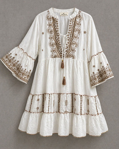 Dress Unique WHI/BEI