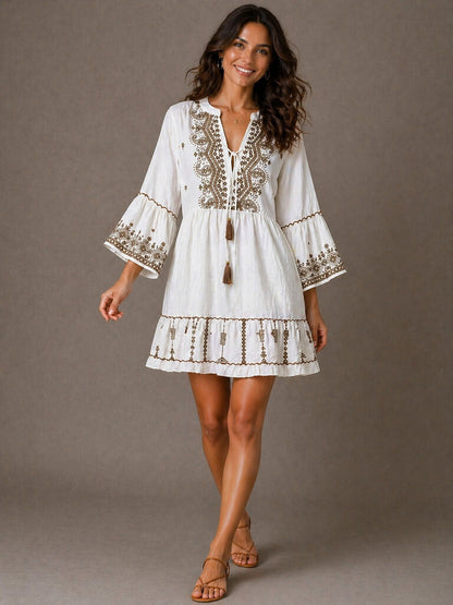 Dress Unique WHI/BEI