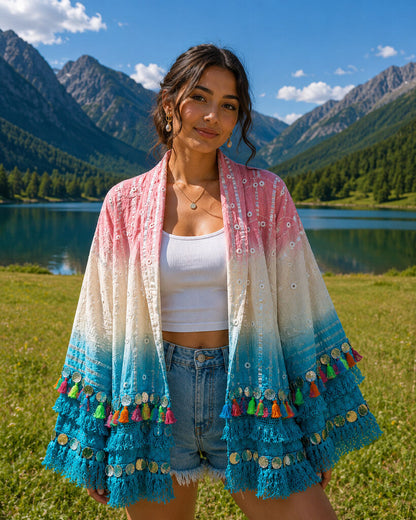 Kaftan Unique PNK/SIL