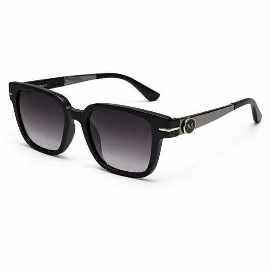 Black Square Sunglasses with Gradient Lenses