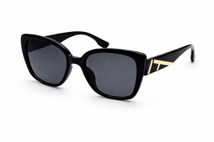 White Square Sunglasses with Gradient Lenses