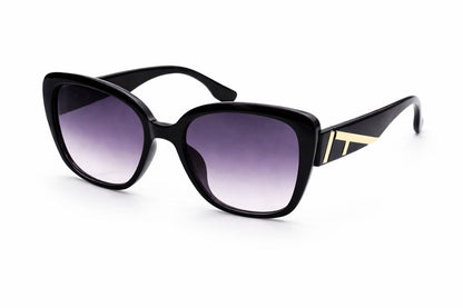 White Square Sunglasses with Gradient Lenses