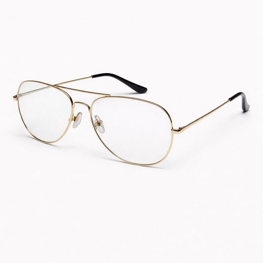 Pink Gradient Aviator Sunglasses with Gold Frame