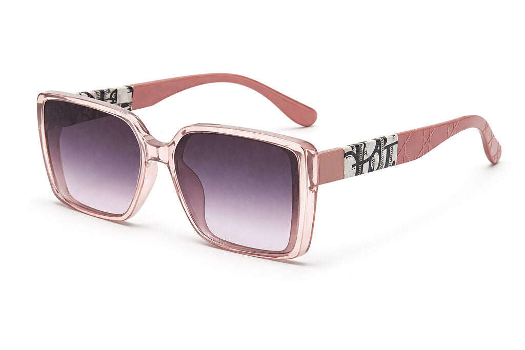 Rose Square Sunglasses with Gradient Tint