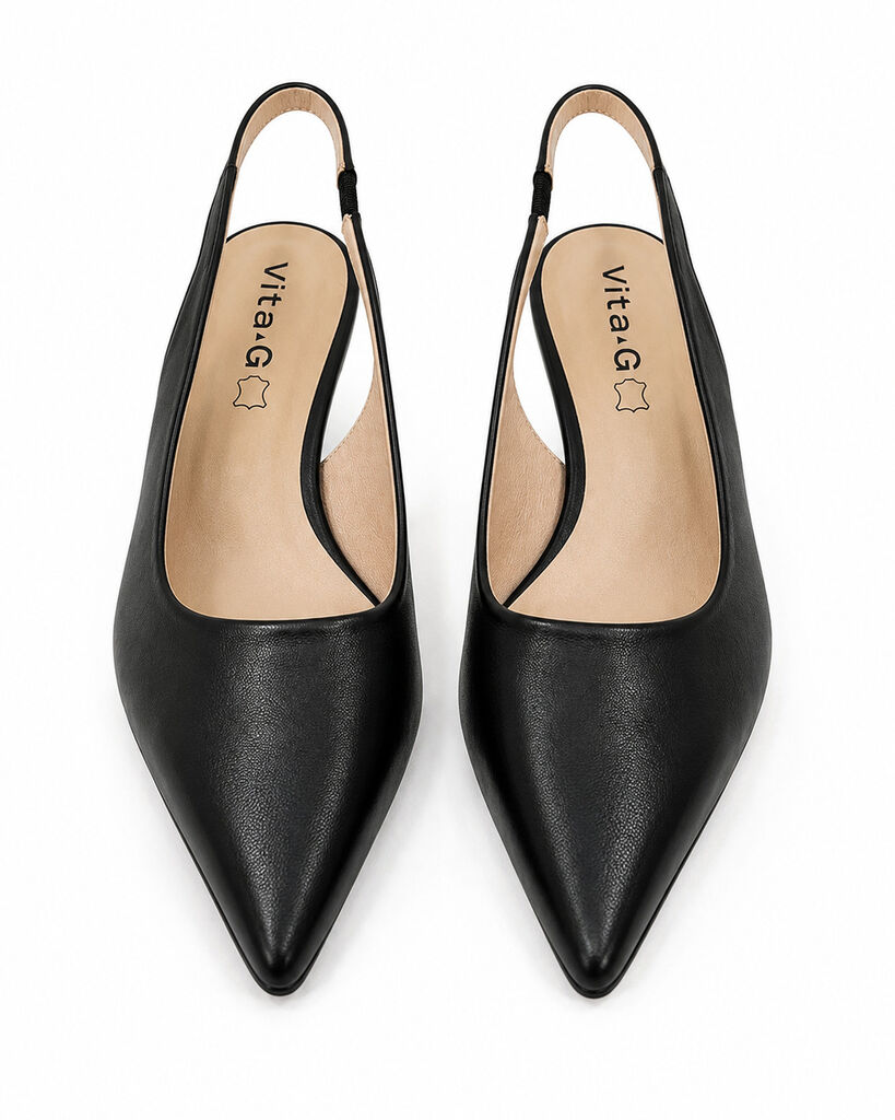 Sling-Back Nappa BLACK