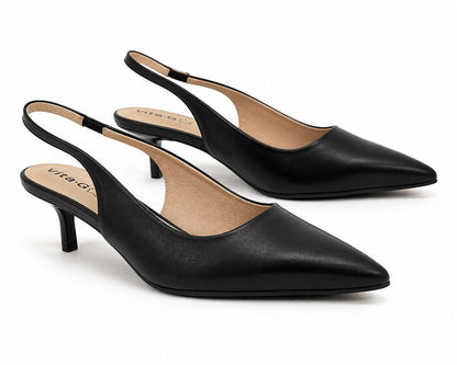 Sling-Back Nappa BLACK