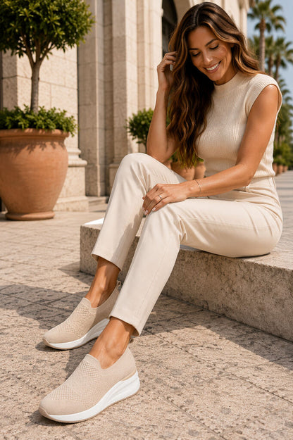 Slip on Sock/Mesh BEIGE