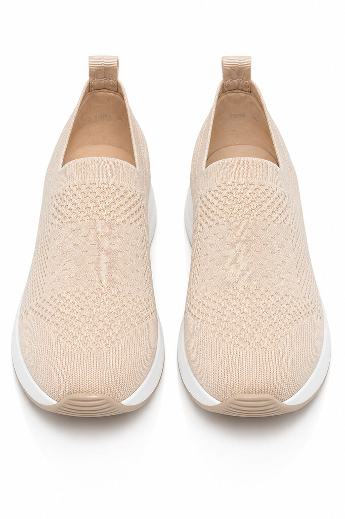 Slip on Sock/Mesh BEIGE