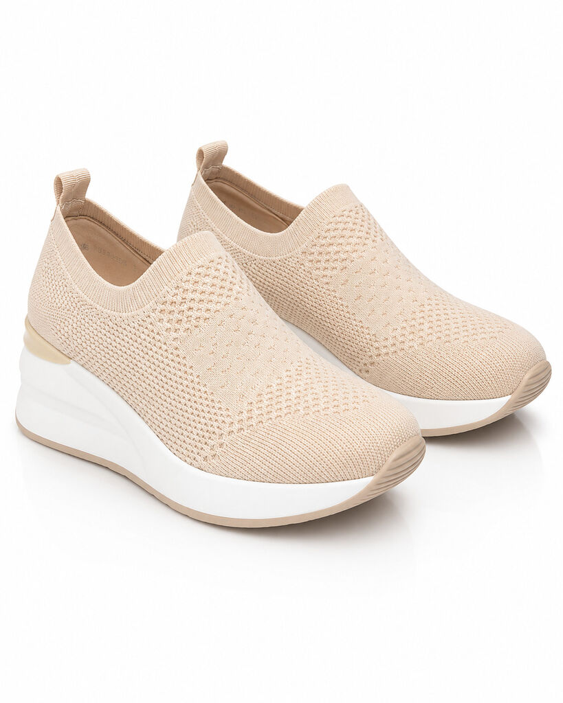 Slip on Sock/Mesh BEIGE