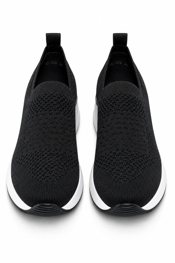 Slip on Sock/Mesh BWHITE
