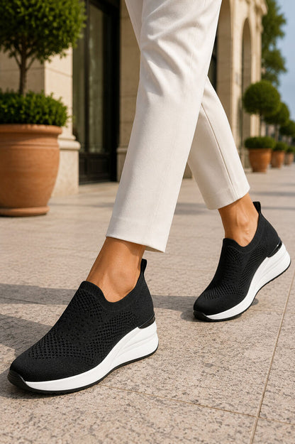 Slip on Sock/Mesh BWHITE