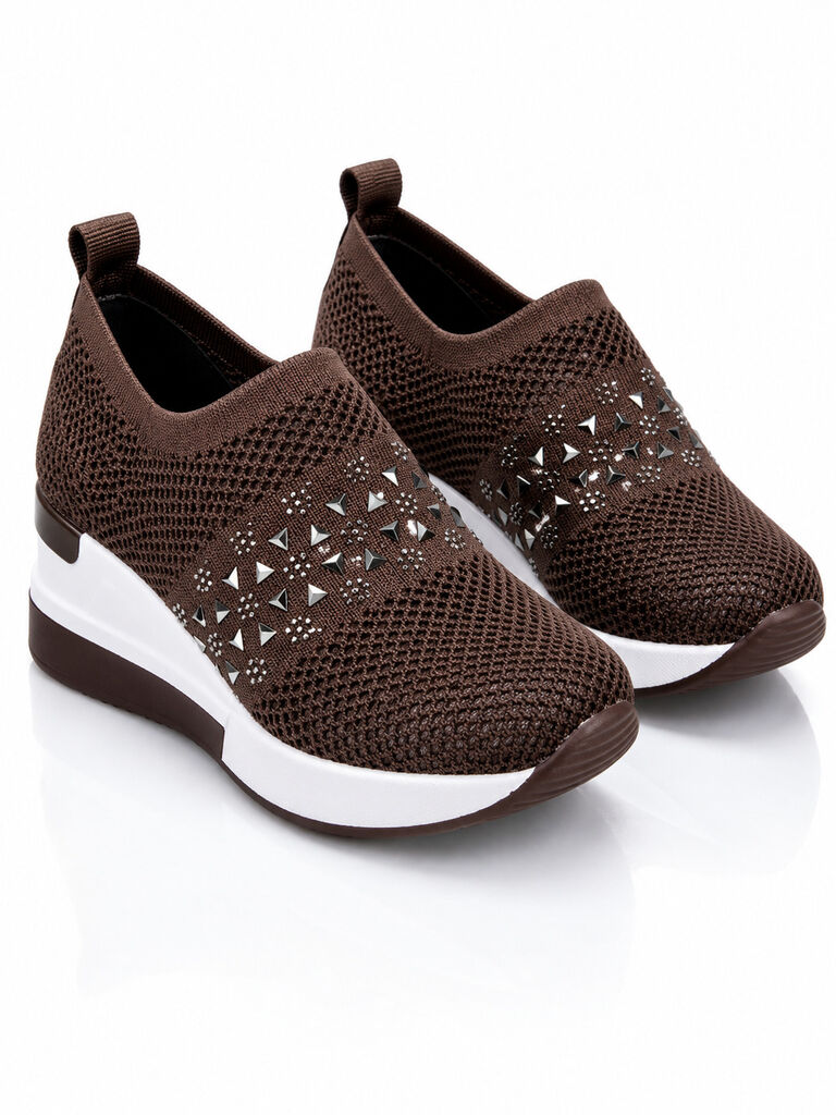 Slip on Sock/Mesh BROWN