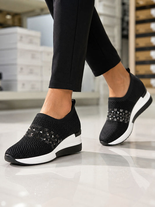 Slip on Sock/Mesh BWHITE