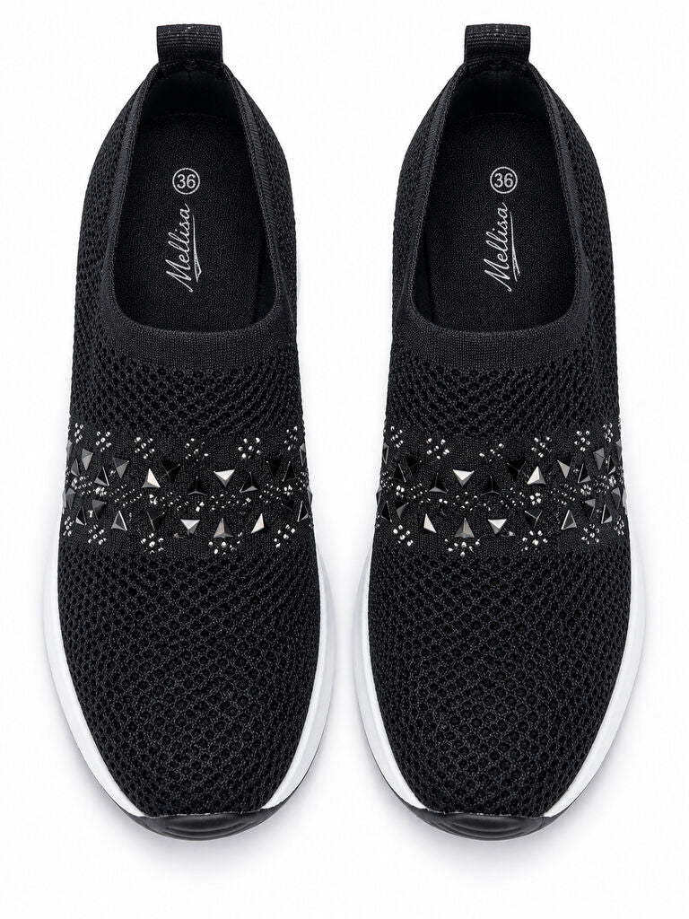 Slip on Sock/Mesh BWHITE