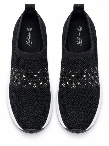 Slip on Sock/Mesh BWHITE
