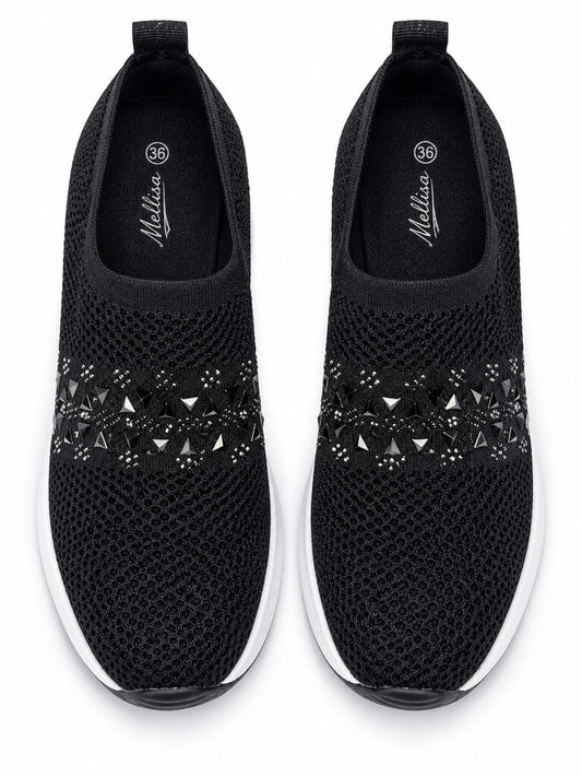 Slip on Sock/Mesh BWHITE