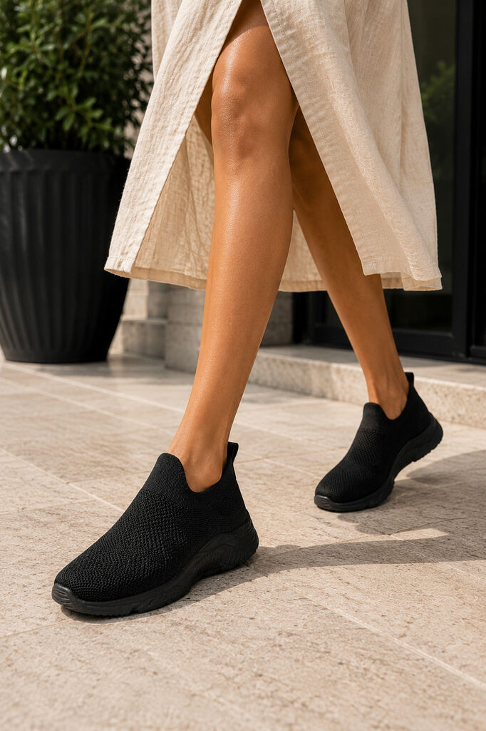 Slip on Sock BLK/BLK